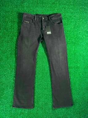 Diesel 2007 Zatiny Slim Bootcut Jeans Black Denim W33 L32